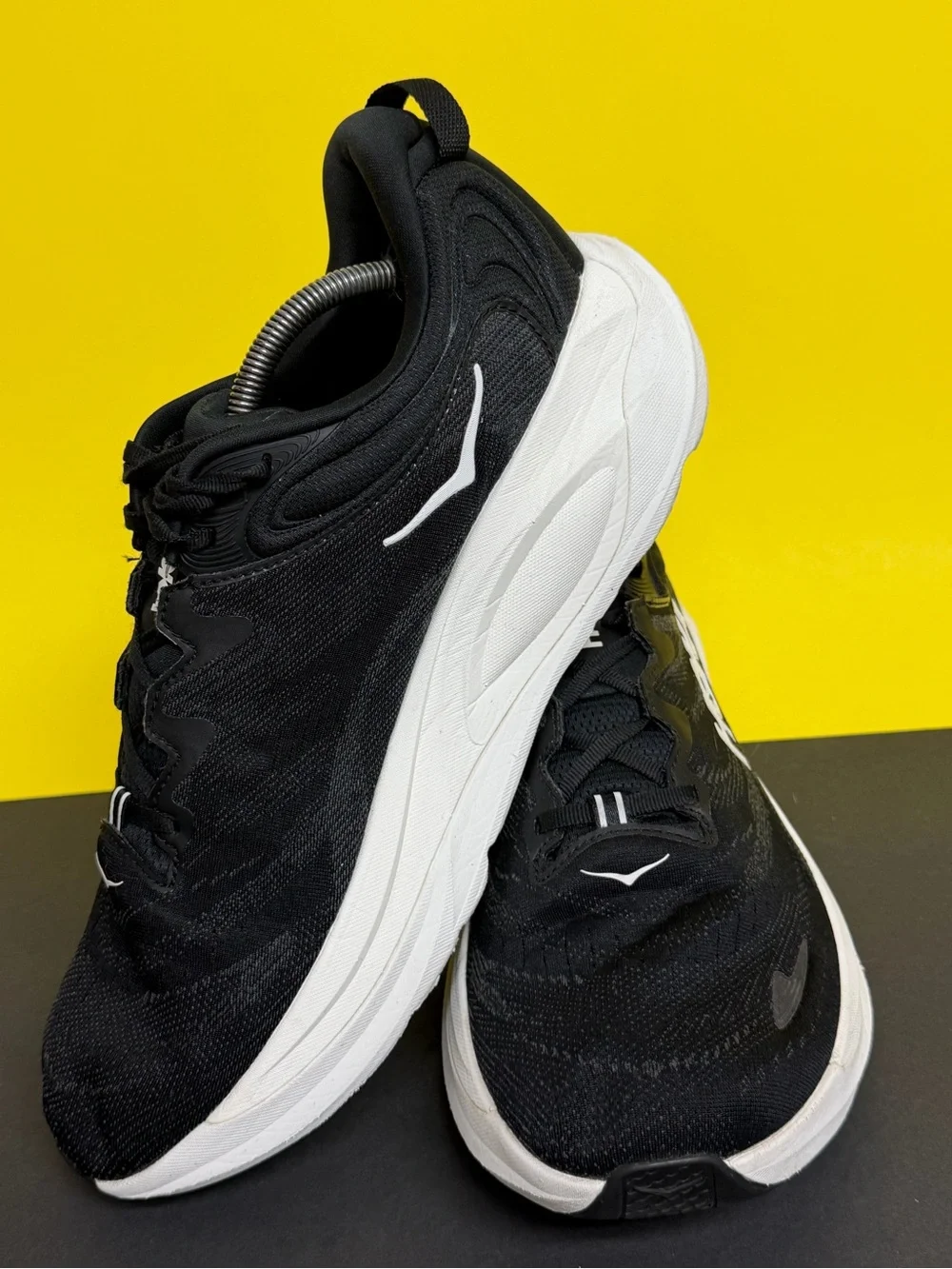 Hoka One One Gaviota 6 Wide Sneakers Men's SZ 12.5 2E Black White Barely Worn